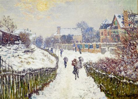 Boulevard Saint Denis Argenteuil In Winter 1875 Claude Monet