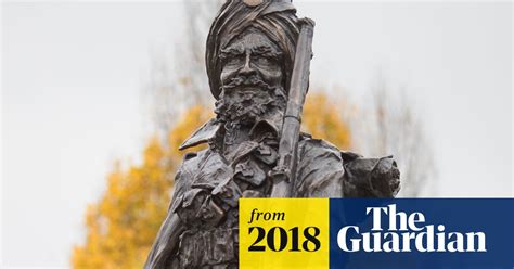 Statue Of Sikh Soldier Vandalised In Smethwick Birmingham The Guardian