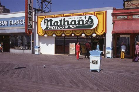 1974njatlantic Cityboardwalknathans811 Atlantic City Boardwalk