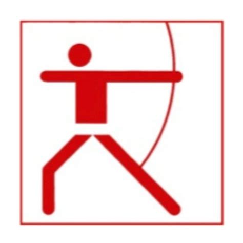 Emoji meaning an arrow, pointing right. Olympic Archery Pictogram Montreal 1976 | Archery, Pictogram
