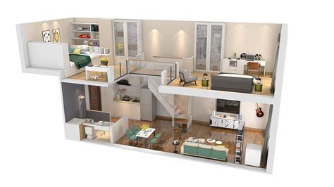 21 Plan Appartement Duplex Trend Masa Kini