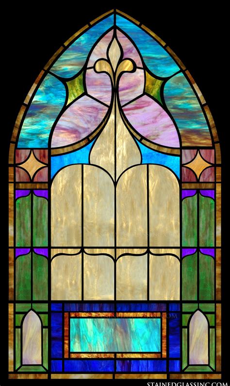 Tasteful Arched Window Stained Glass Window