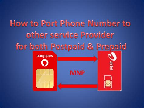 How To Port Phone Number To Other Network Postpaid And Prepaid