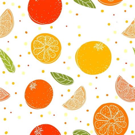 Fruits Background Orange Icons Decor Multicolored Sketch Eps Ai Vector