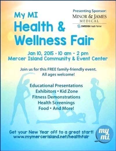 Wellness Flyer Templates Free Health And Wellness Health Fair Health