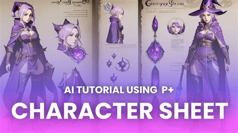 Character Sheet Concept With Ai Phygital Tutorial Youtube