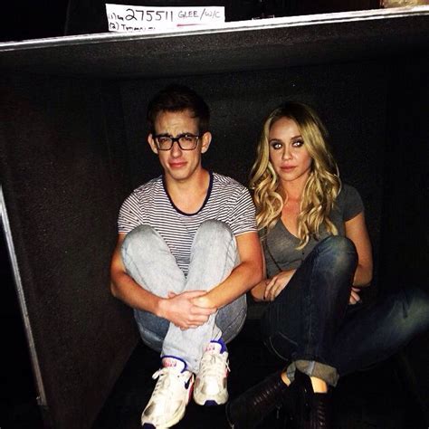 Becca Tobin And Kevin Mchale On The Glee Set Becca Tobin Kevin Mchale Glee Club Bride Sister