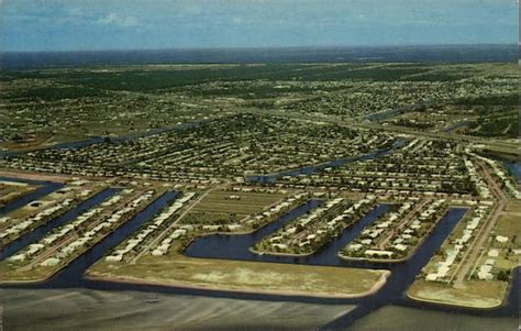 Aerial View Of City Port Charlotte Fl