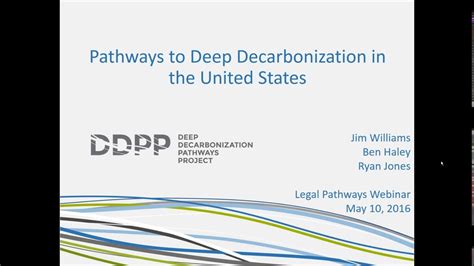 Jim Williams Pathways To Deep Decarbonization In The United States 5102016 Youtube