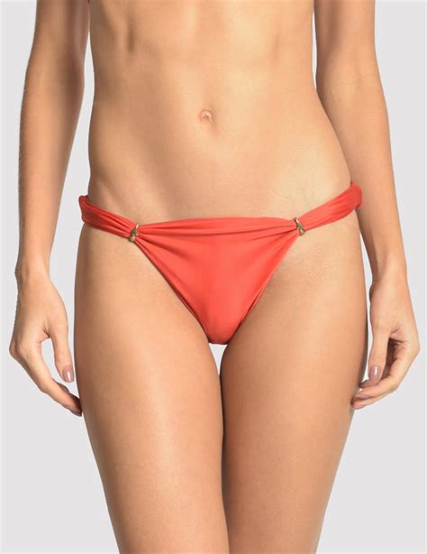 Luxurious Accessorized Orange Bikini Bottom Bottom Adjustable Guara Lenny Niemeyer