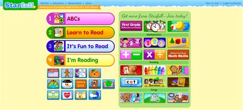 Starfall The Website That Every Kindergarten Kid Always Went On In The
