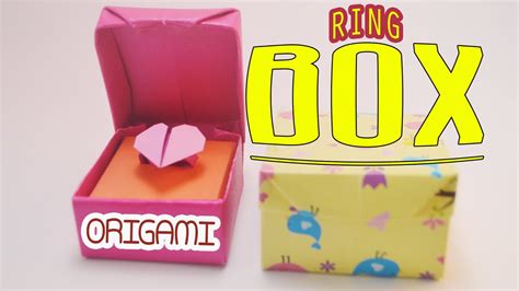 Valentines Day Origami Ring Box Tutorial Youtube
