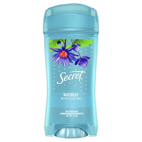 Secret Fresh Antiperspirant Deodorant Clear Gel Cool Waterlily 26 Oz