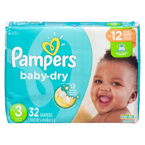 Pampers Baby Dry Jumbo Diapers 3 32 Pack Giant Tiger