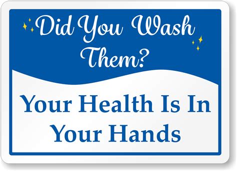 Hand Washing Stops The Spread Of Germs Sign
