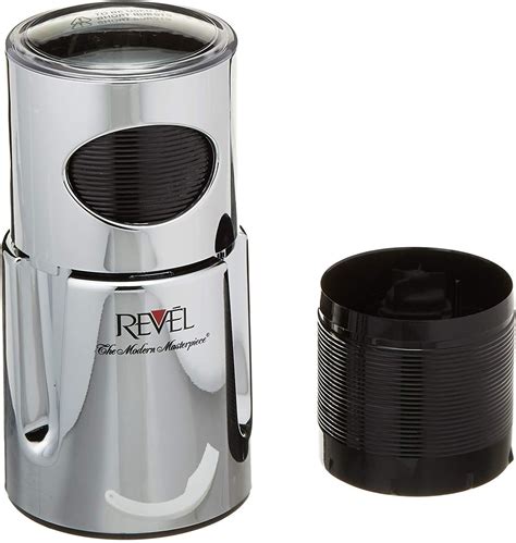 revel ccm101cp chrome wet and dry coffee spice chutney grinder with extra cup 110 volt amazon