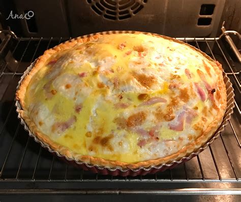 Quiché de bacon, jamón york, calabacín y queso | AnaCocinitas | Recetas