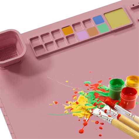 New Silicone Painting Mat Oil Painting Pad Art Palette Washable Easy