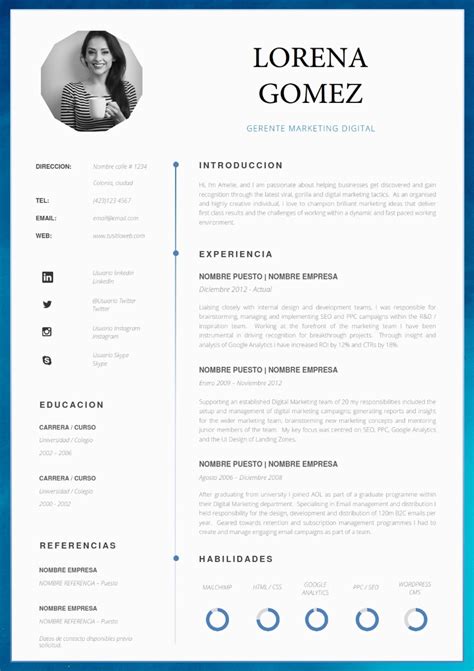 Find & download free graphic resources for curriculum vitae template. Curriculum Vitae Cv Profesional - Word Docx - $ 59.00 en ...