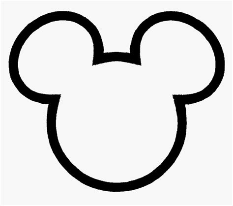 Mickey mouse head clipart transparent background. - Mickey Mouse Head Outline , Png Download - Transparent ...