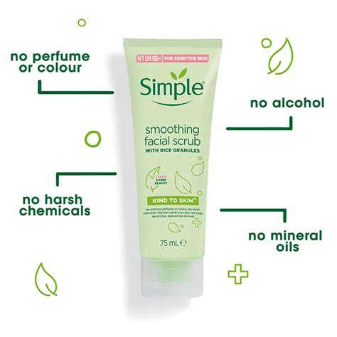 Simple Kind To Skin Smoothing Facial Scrub 75ml The Mallbd