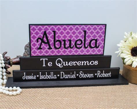 Whether you want same day delivery on an elegant vase of beautiful, fresh roses, a whimsical birthday flower cake, or a birthday celebration balloon bundle to your favorite birthday boy or girl, you can be sure that your birthday gift will put a smile on their face that. Abuela Gift, Personalized Abuela Sign, Spanish Grandmother ...