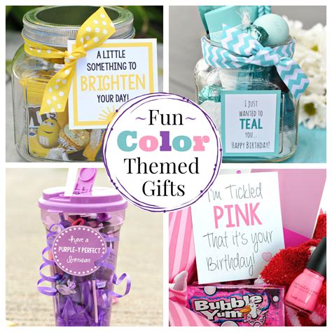 Findout original and freshideas from. Fun Gift Ideas with Color Themes - Fun-Squared