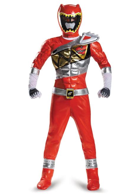 Dino Charge Red Power Ranger Boys Costume Superhero Costumes