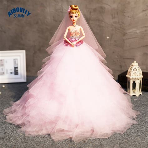 Buy Dolls Wear Wedding Dress Handmade Princess Evening Party Clothes Wears With