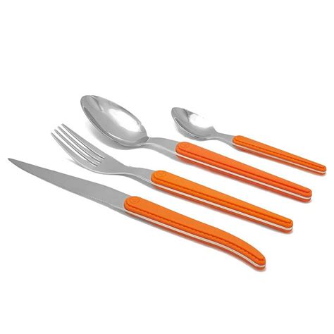 Couvert de table de qualité. Ménagère Laguiole Evolution Cuir - Couverts de table TB