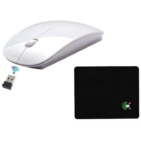 Buy 24ghz Ultra Slim Wireless Optical Mouse With Mousepad Bluetooth
