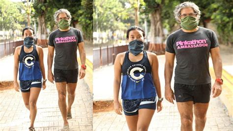 Milind Soman And Wife Ankita Konwar Enjoy Their First Run On Day 1 Of