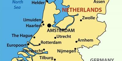 Befolkningen uppgår till 730 miljoner (2016). Holland - Holland-map - Kartor för Nederländerna, Holland ...