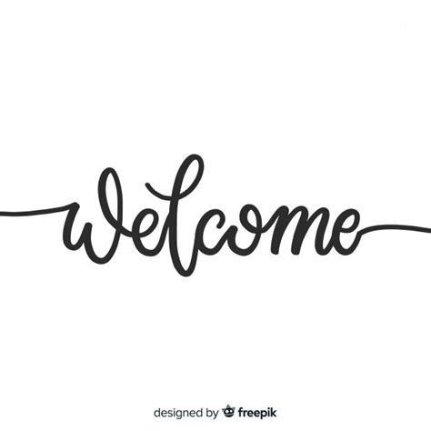 Download Creative Welcome Lettering Concept For Free Welcome Design