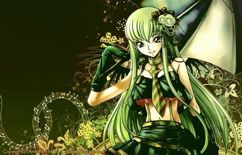 Online Crop Green Haired Female Anime Character Code Geass Cc Hd