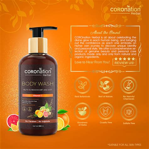 Buy Coronation Herbal Vitamin C Body Wash 300 Ml Online At Best Price