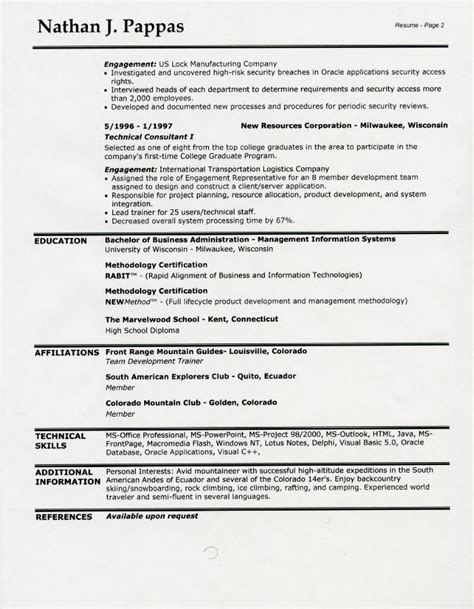 Again, if you have a number 1.1.1 heading, you should. Resume Samples