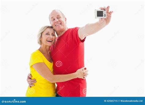Happy Mature Couple Taking A Selfie Together Stock Image Image Of Isolated People 42565715