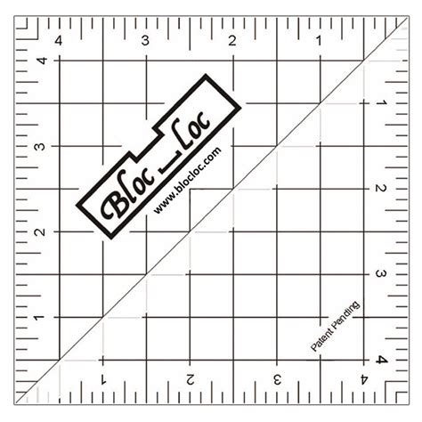 Bloc Loc Half Square Triangle Ruler 45 — Piecing The Past Quilts
