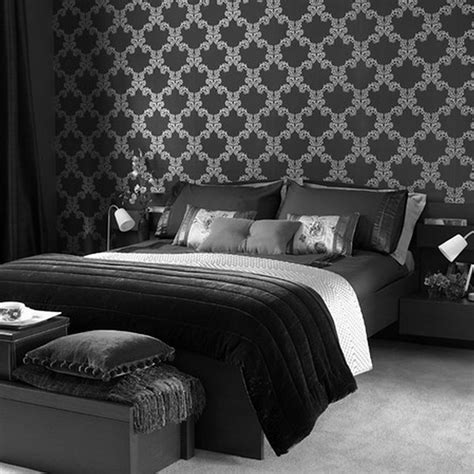 Black And White Bedroom Wallpaper Posted By Christopher Simpson