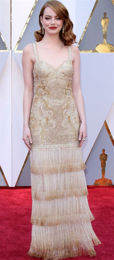 emma stone wins best actress at oscars in givenchy dress