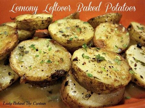 Leftover baked potato soup, green onion hash brown potatoes, farmers breakfast, etc. Lemony Leftover Baked Potatoes | Recipe | Leftover baked ...