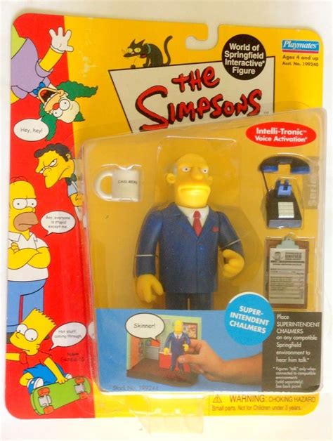 The Simpsons Series 8 Interactive Action Figure Superintendent Chalmers Playmatestoys