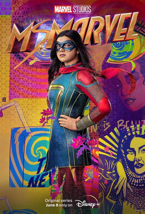 Iman Vellani As Kamala Khan Ms Marvel Ms Marvel Character Poster