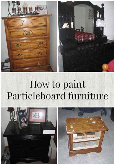 The Cozy Red Cottage How To Paint Particleboard Furniture