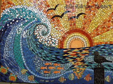 Sunset Wave By Julie Aldridge One Of The Most Beautiful Mosaics I Ve Ever Seen Mosaic Tile