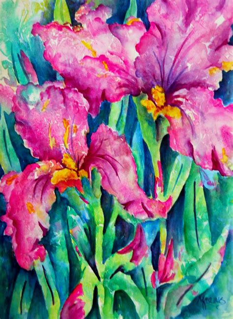 Martha Kisling Art With Heart Three Floral Watercolors Off To Texas