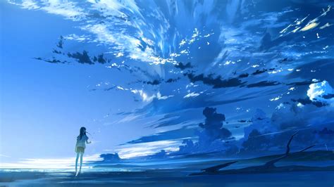 Blue Anime Wallpapers Wallpaper Cave