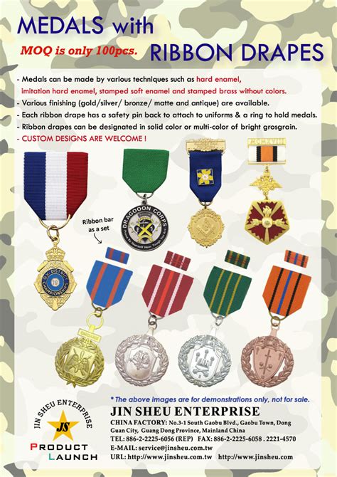 Custom Military Medals And Ribbons Promotional Products And Items