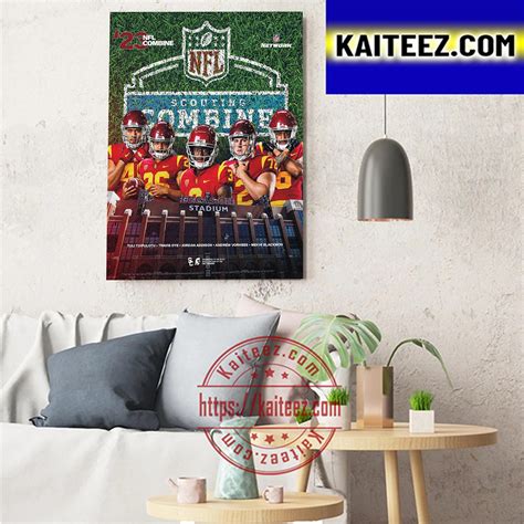 Usc Trojans Football At The Nfl Scouting Combine Art Decor Poster